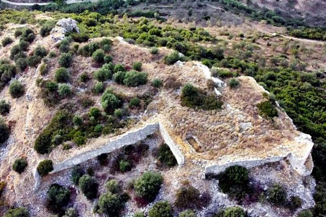 Kazarma - Aerial view of Acropolis from the NorthEast